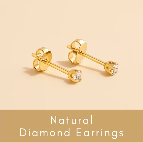 Natural Diamond Earrings