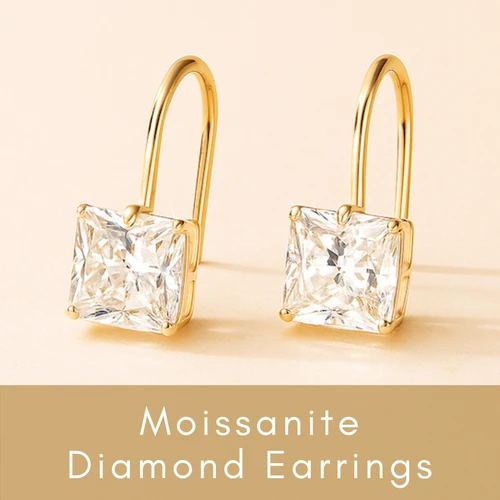 Moissanite Diamond Earrings