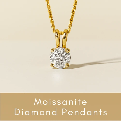 Moissanite Diamond Pendants